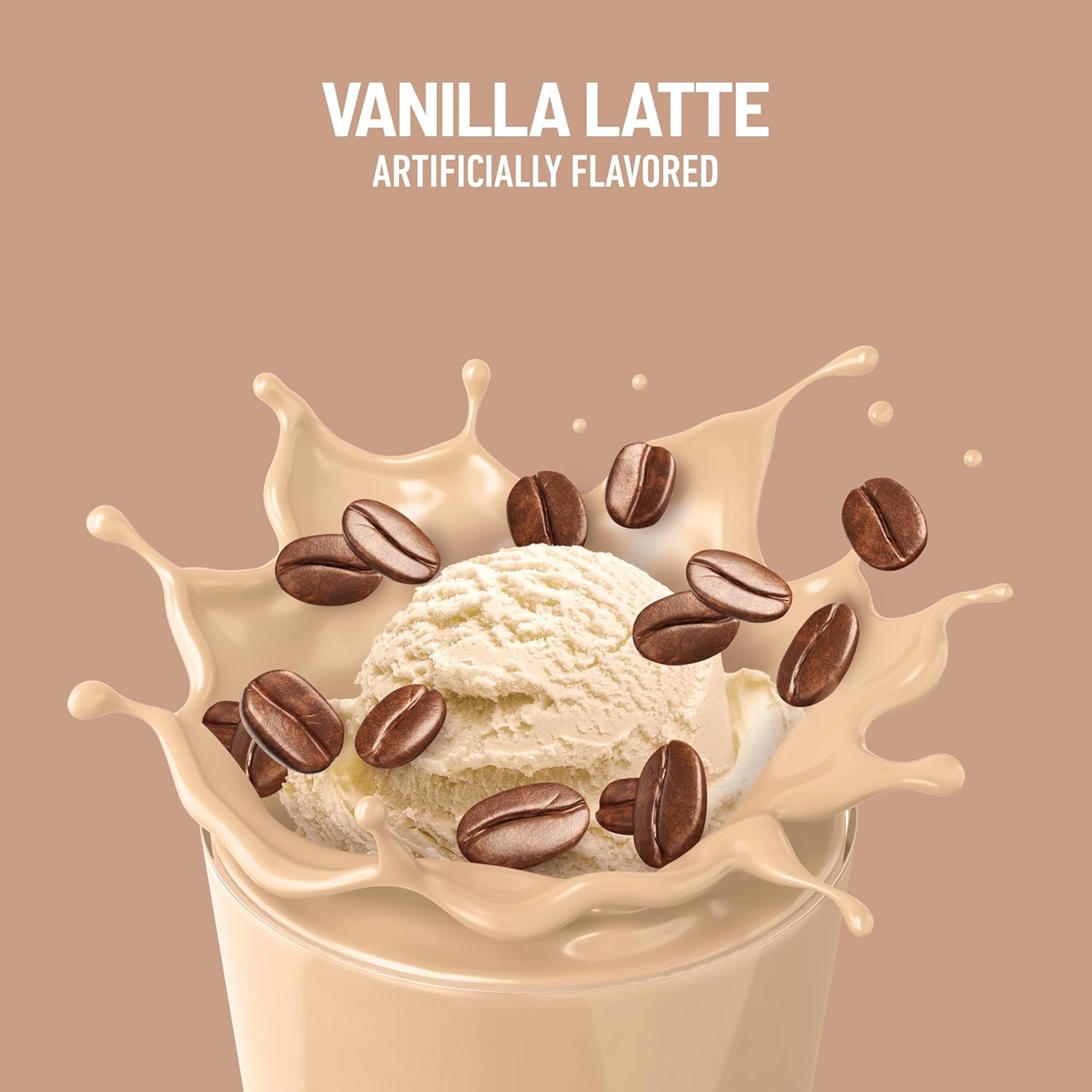 image:imageSlimFast High Protein Smoothie Mix Plus Fruit Powder High Protein Meal Replacement Powder Fiber Vitamin C 21 Servings 129 Pounds Triple Berry Vanilla Packaging May VaryVanilla Latte