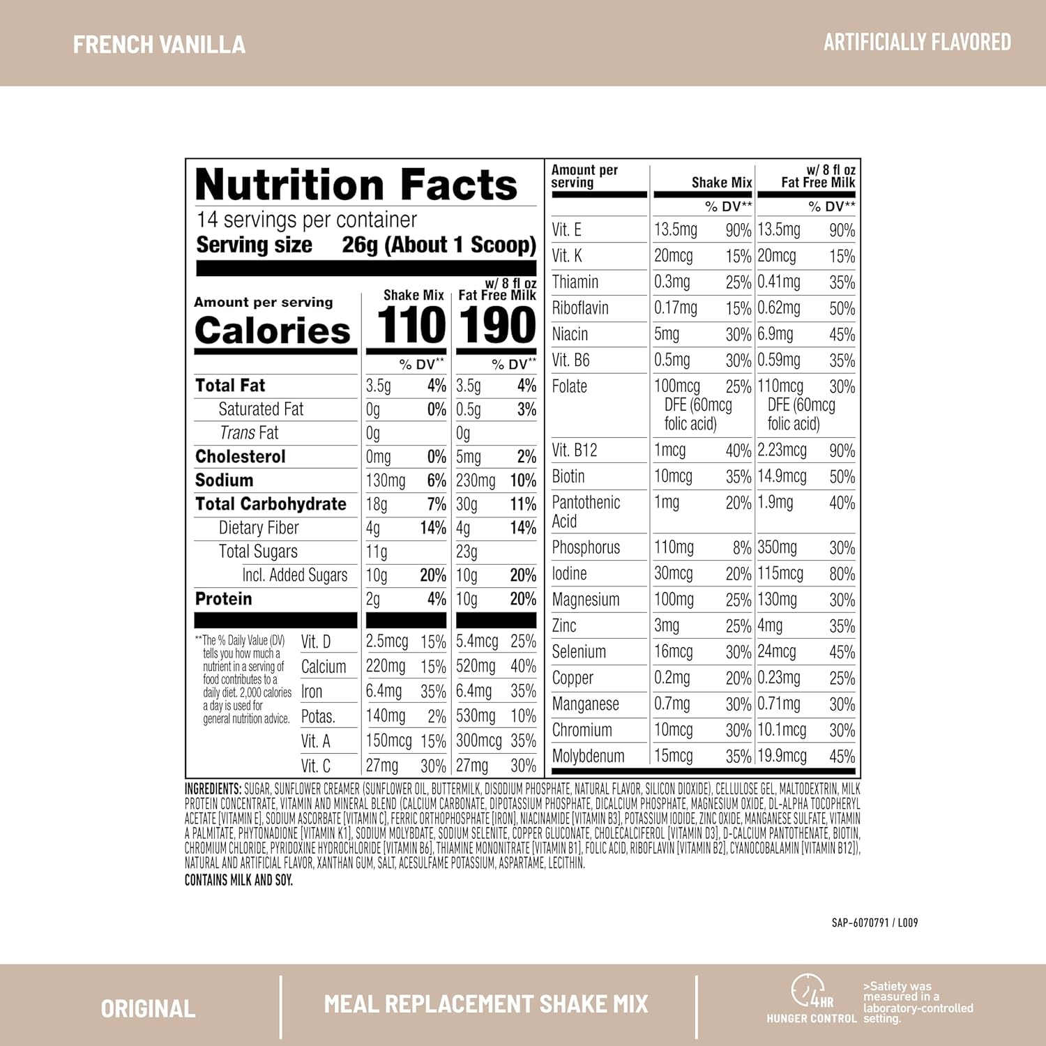 image:imageSlimFast Meal Replacement Powder Original Strawberries amp Cream Weight Loss Shake Mix 10g of Protein 14 Servings Pack of 3 Packaging May VaryFrench Vanilla