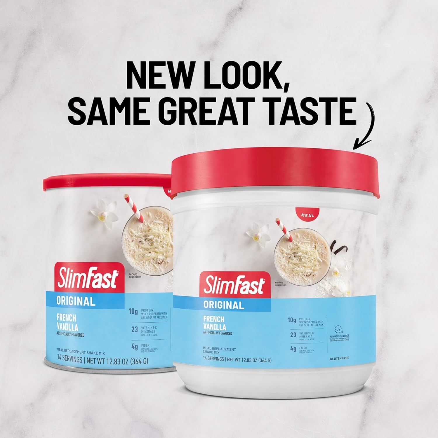 image:imageSlimFast Meal Replacement Powder Original Strawberries amp Cream Weight Loss Shake Mix 10g of Protein 14 Servings Pack of 3 Packaging May VaryFrench Vanilla