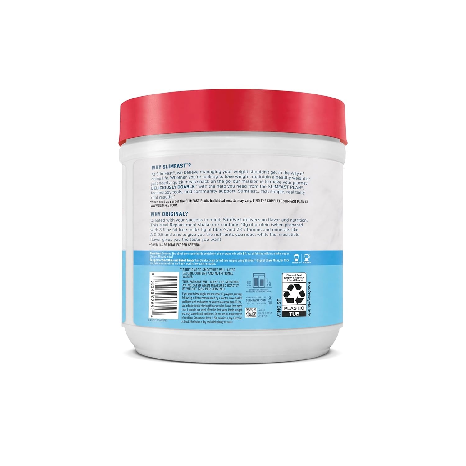 image:imageSlimFast Meal Replacement Powder Original Strawberries amp Cream Weight Loss Shake Mix 10g of Protein 14 Servings Pack of 3 Packaging May VaryFrench Vanilla