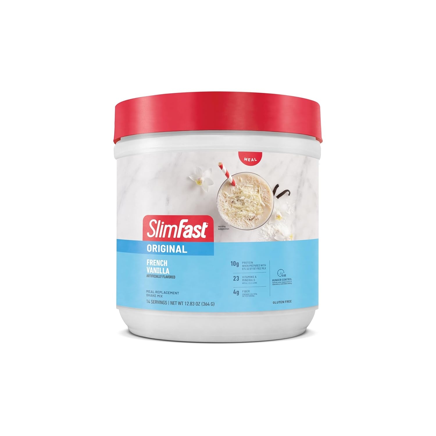 image:imageSlimFast Meal Replacement Powder Original Strawberries amp Cream Weight Loss Shake Mix 10g of Protein 14 Servings Pack of 3 Packaging May VaryFrench Vanilla
