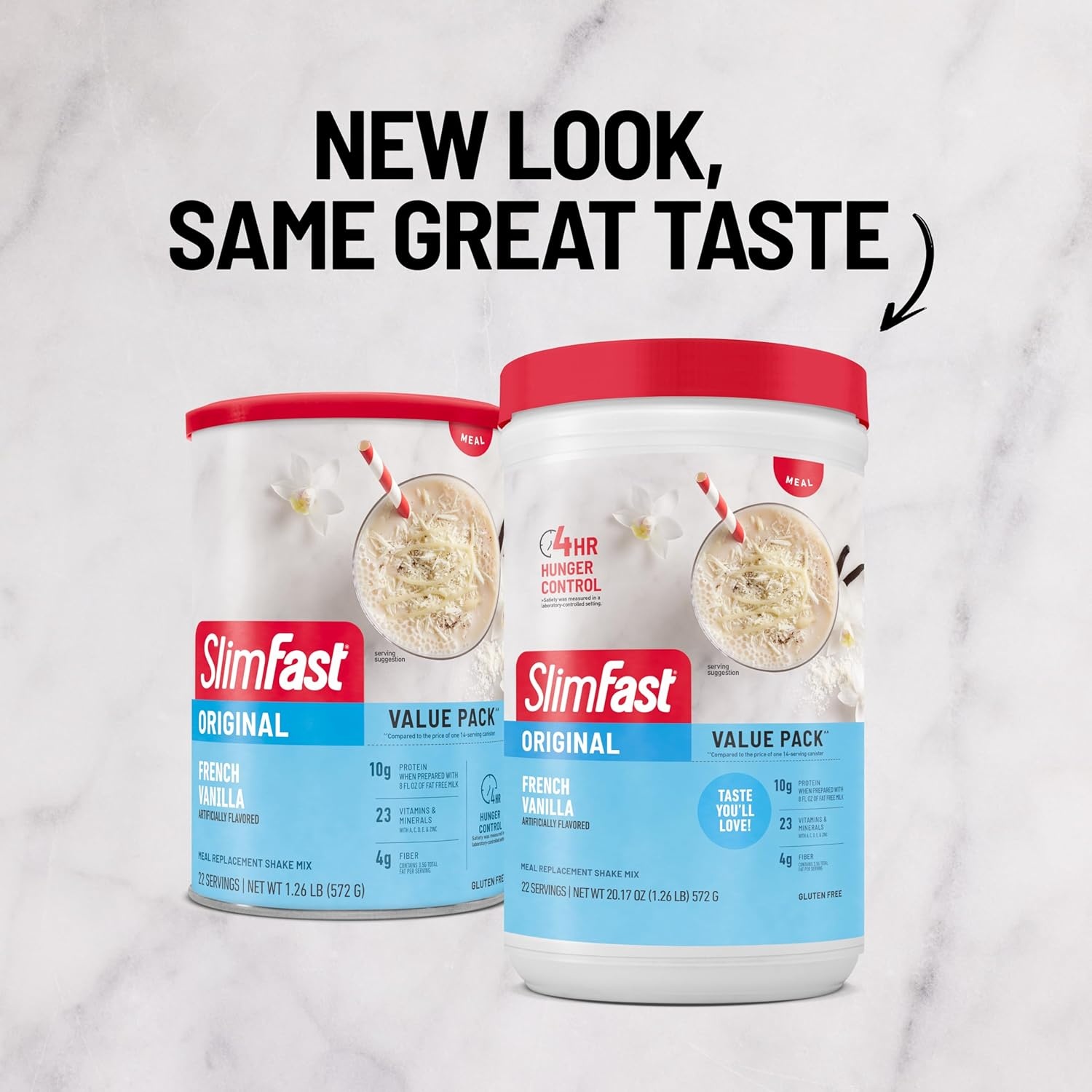 image:imageSlimFast Meal Replacement Powder Original Strawberries amp Cream Weight Loss Shake Mix 10g of Protein 14 Servings Pack of 3 Packaging May VaryFrench Vanilla