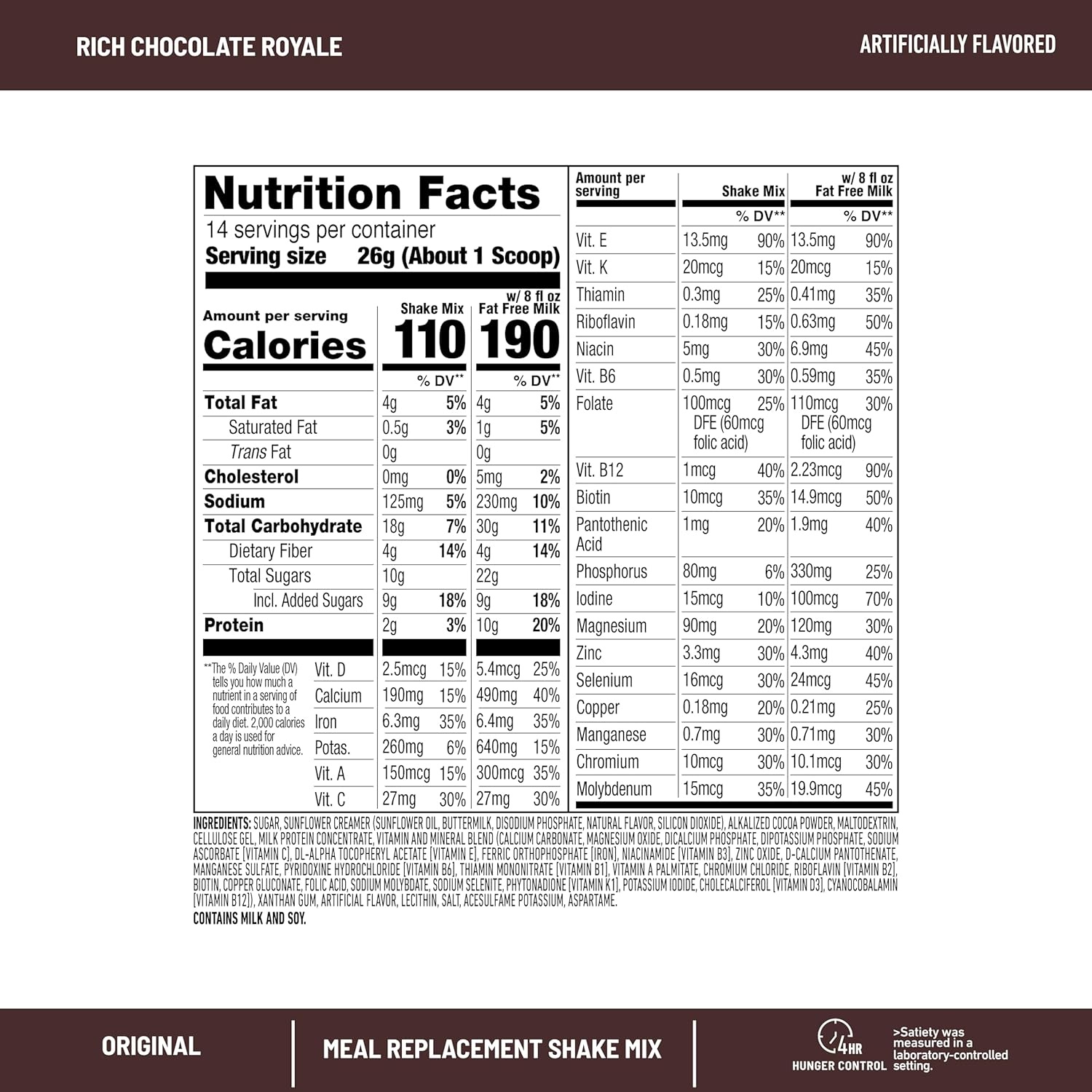 image:imageSlimFast Meal Replacement Powder Original Strawberries amp Cream Weight Loss Shake Mix 10g of Protein 14 Servings Pack of 3 Packaging May VaryRich Chocolate Royale