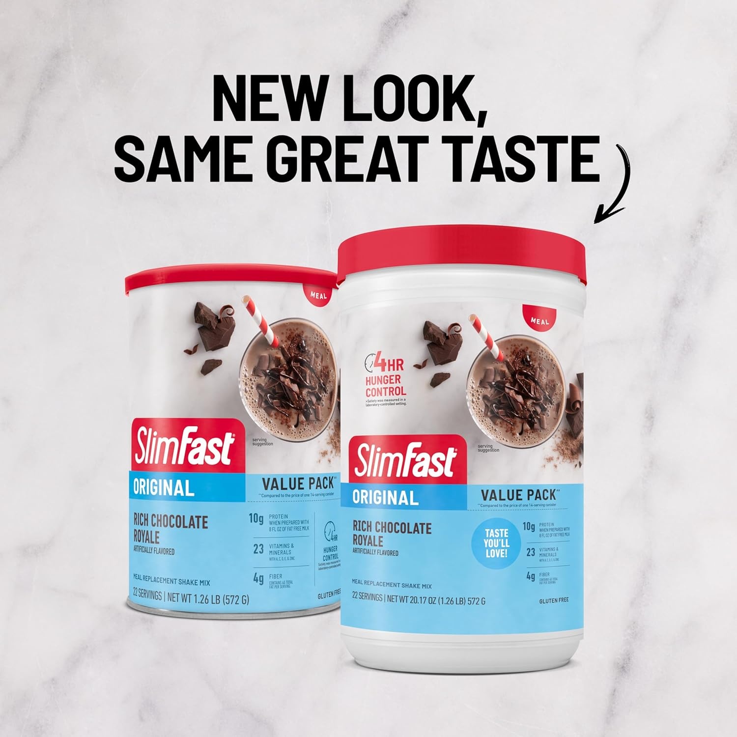image:imageSlimFast Meal Replacement Powder Original Strawberries amp Cream Weight Loss Shake Mix 10g of Protein 14 Servings Pack of 3 Packaging May VaryRich Chocolate Royale