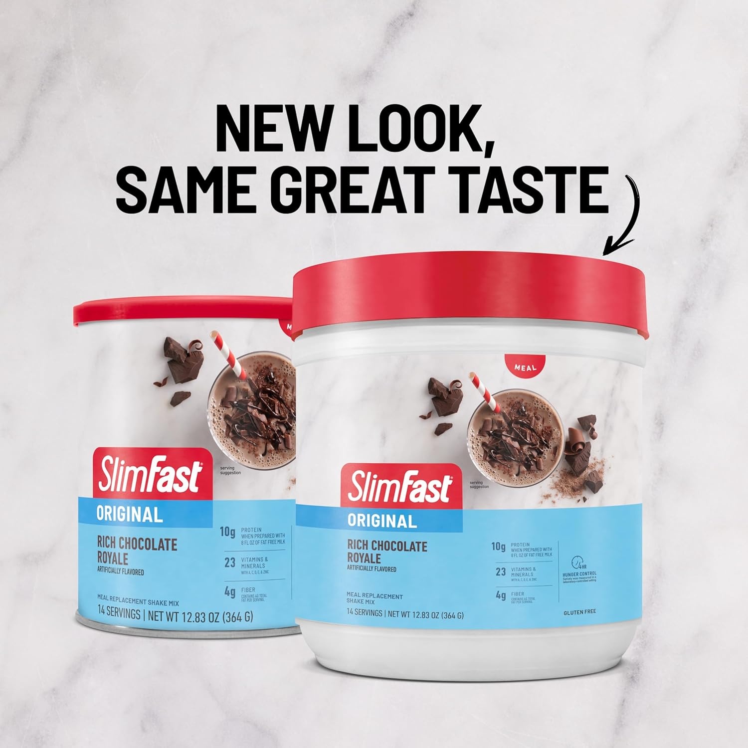image:imageSlimFast Meal Replacement Powder Original Strawberries amp Cream Weight Loss Shake Mix 10g of Protein 14 Servings Pack of 3 Packaging May VaryRich Chocolate Royale