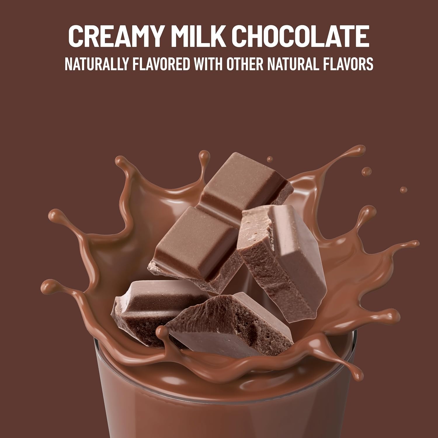 image:imageSlimFast Meal Replacement Shake Original Creamy Milk Chocolate No Added Sugar Meal Replacement Shakes 10g Ready to Drink Protein 5g Fiber 25 Vitamins and Minerals 11 Fl Oz 12 CountCreamy Milk Chocolate