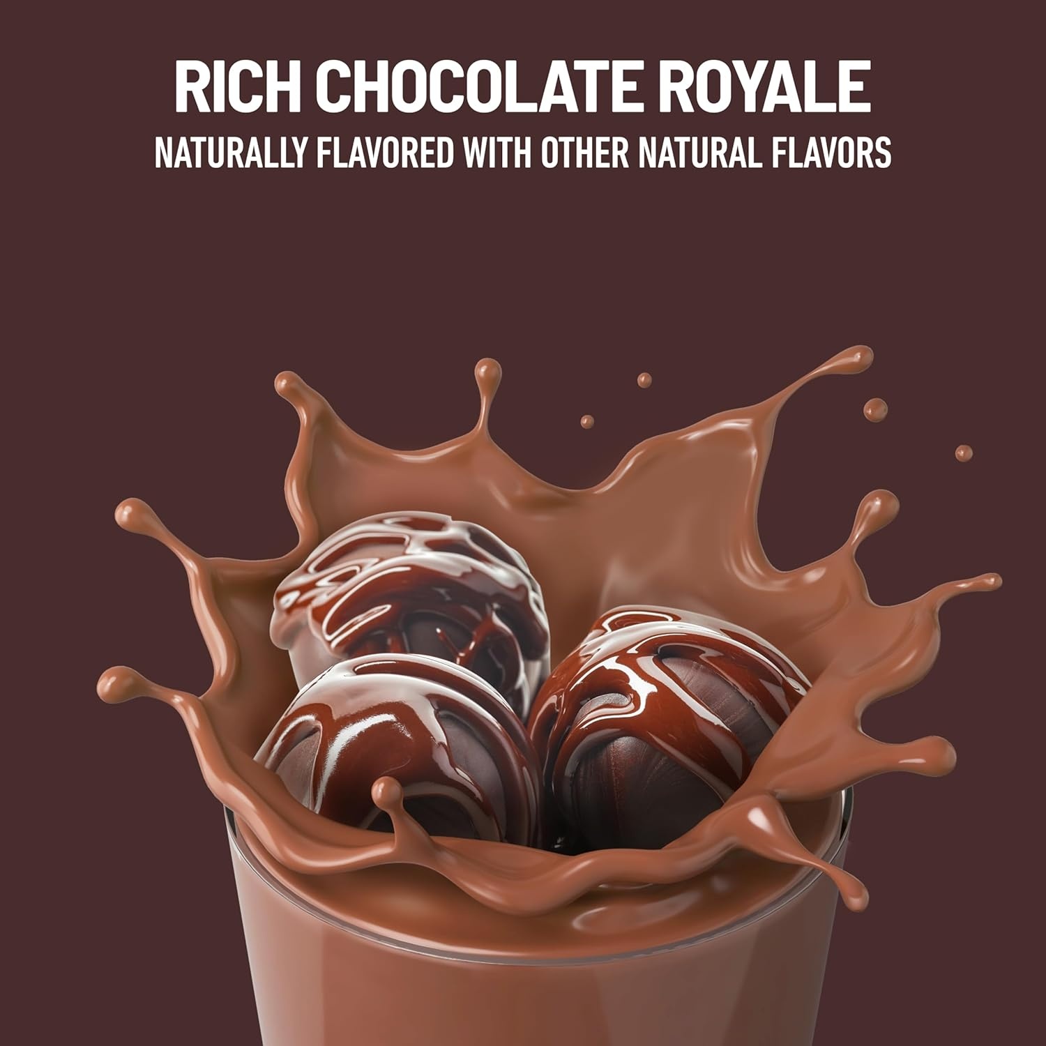 image:imageSlimFast Meal Replacement Shake Original Creamy Milk Chocolate No Added Sugar Meal Replacement Shakes 10g Ready to Drink Protein 5g Fiber 25 Vitamins and Minerals 11 Fl Oz 12 CountRich Chocolate Royale
