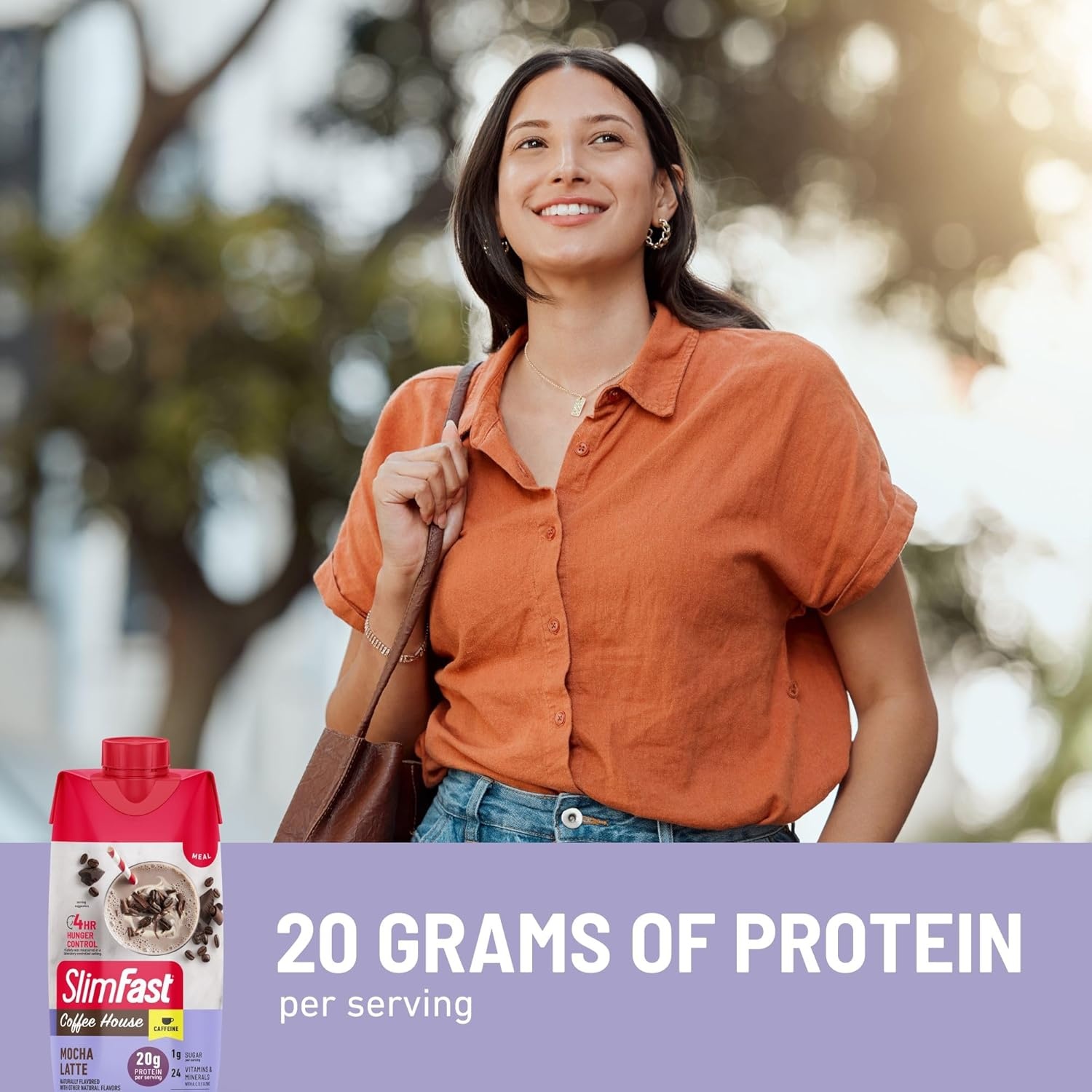 image:imageSlimFast Protein Shake NEW Mocha Latte 20g Protein Meal Replacement Shake Ready to Drink High Protein with Low Carb and Low Sugar 24 Vitamins and Minerals 11 Fl Oz Pack of 12