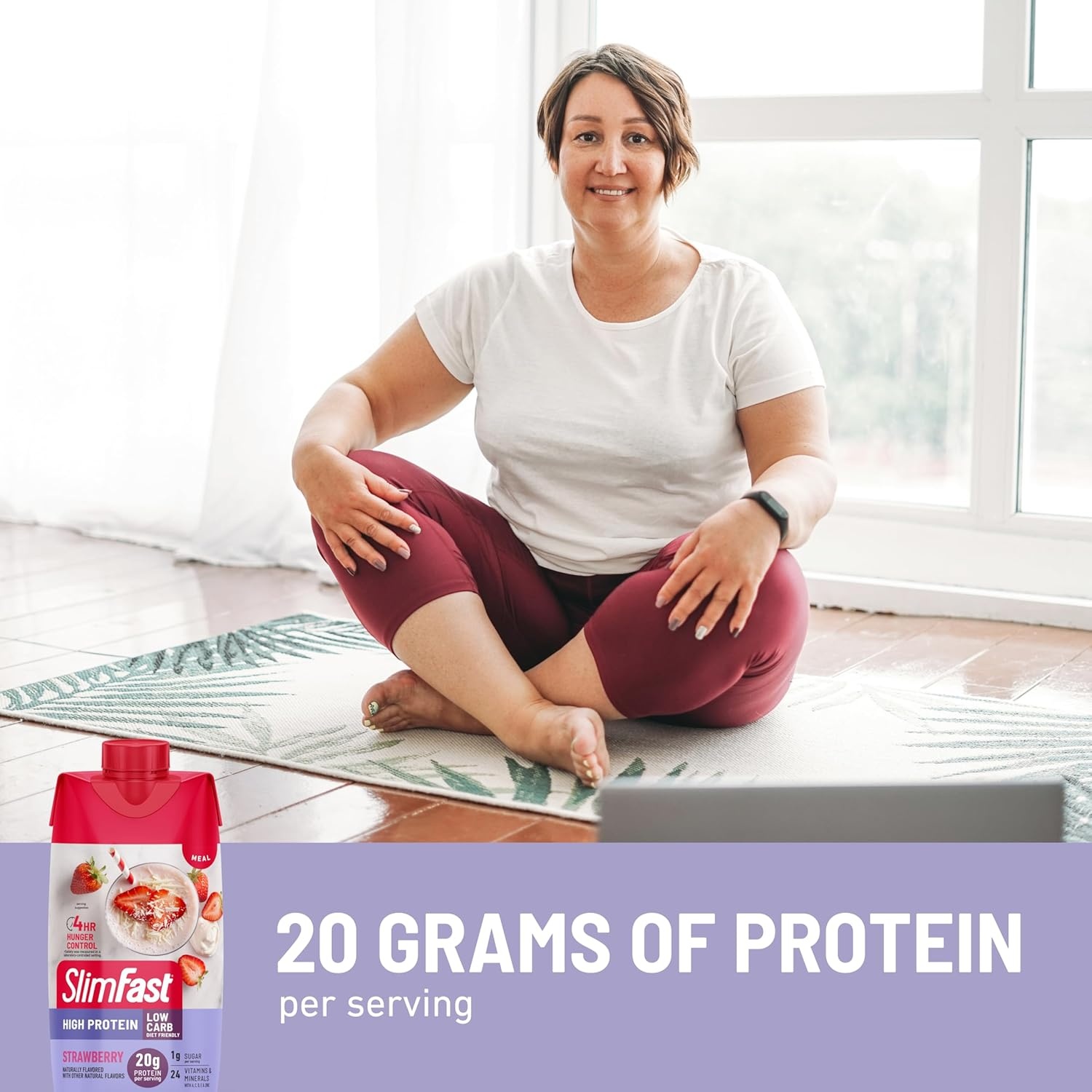 image:imageSlimFast Protein Shake Strawberry 20g Protein Meal Replacement Shake Ready to Drink High Protein with Low Carb and Low Sugar 24 Vitamins and Minerals 12 Count Pack of 1 Packaging May Vary11 Fl Oz Pack of 12
