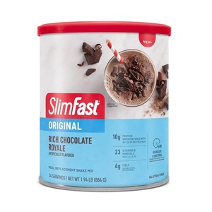 SlimFast Meal Replacement Powder, Original Rich Chocolate Royale, Weight Loss Shake Mix, 10g of Protein, 52 Servings (Packaging May Vary)(Rich Chocolate Royale)